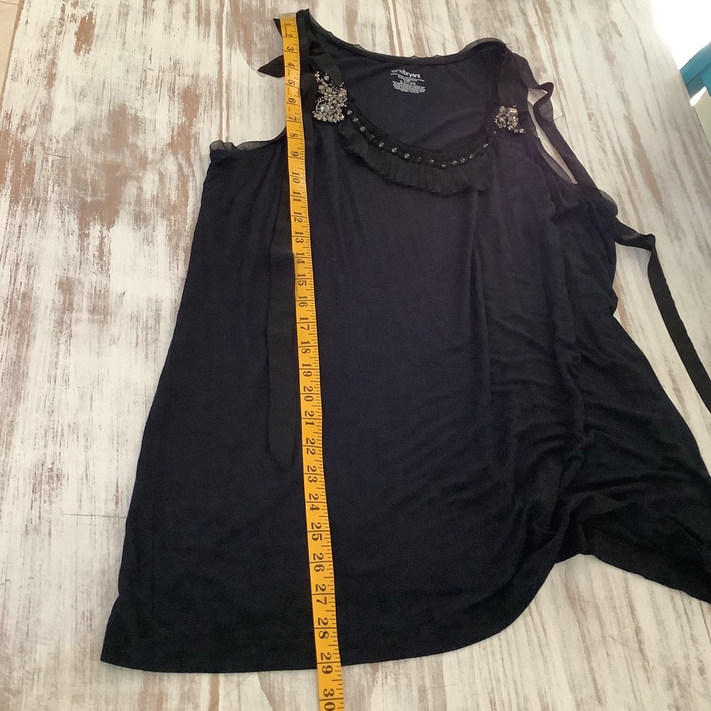 Lane Bryant Black Sleeveless Top w/ Embellished Neckline‎ sz 18/20 NWT - Picture 8 of 10